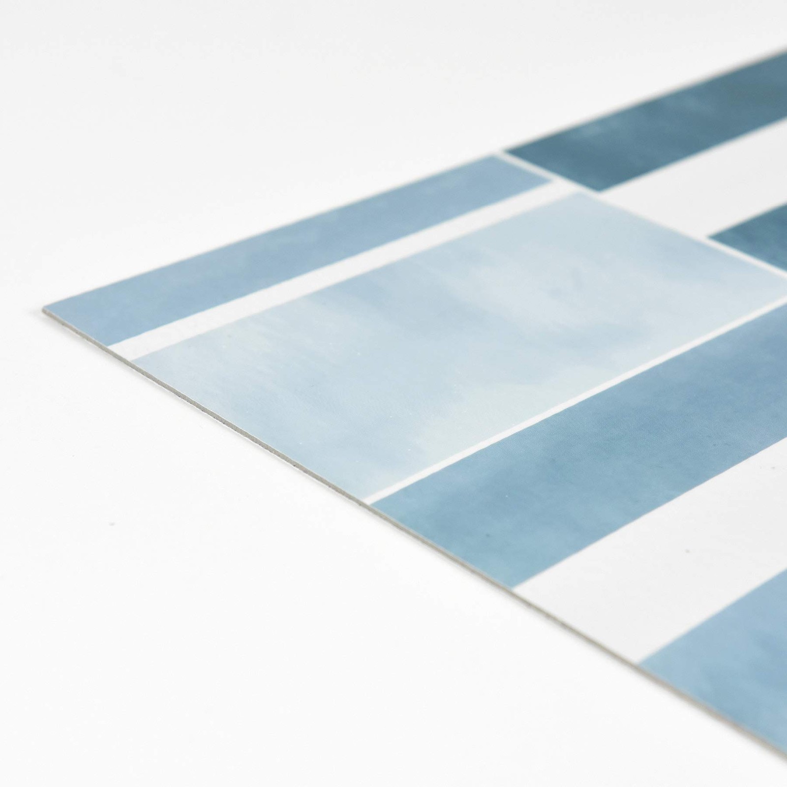 FP3300 Azure Peel Stick Floor Tiles Blue Vinyl Flooring Waterproof Home Decor