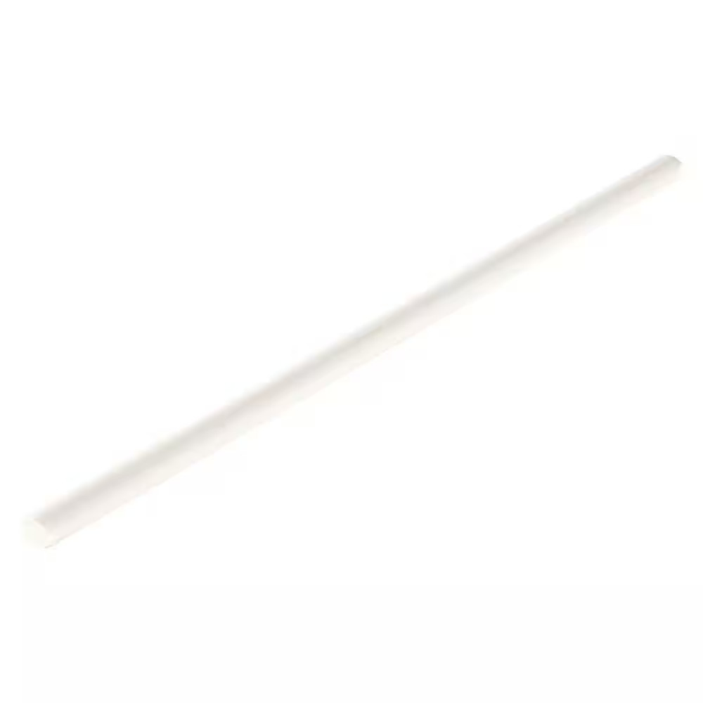 Restore Bright White 1/2 In. X 12 In. Glazed Ceramic Jolly Trim Tile (0.04 Sq. F