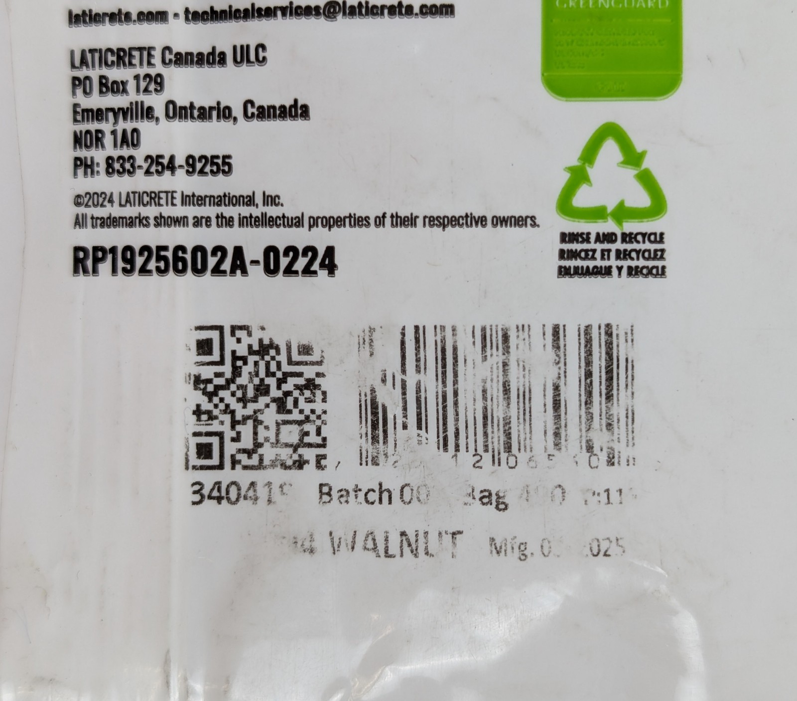 Laticrete Spectralock Grout Part C Powder 94 Walnut Color Full Unit 2 lbs