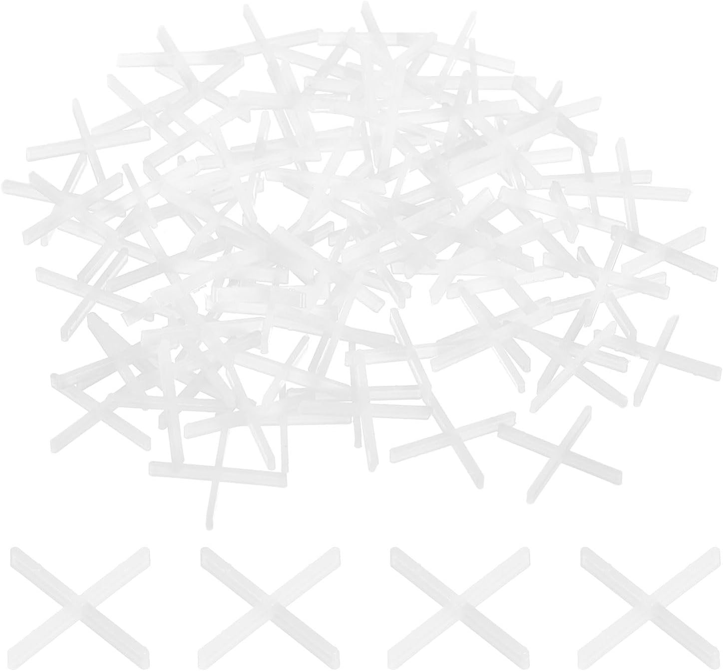 800Pcs Tile Spacers, 1mm 1/32″ Cross Shape Wall Floor Tile Spacer Tiling Tools f
