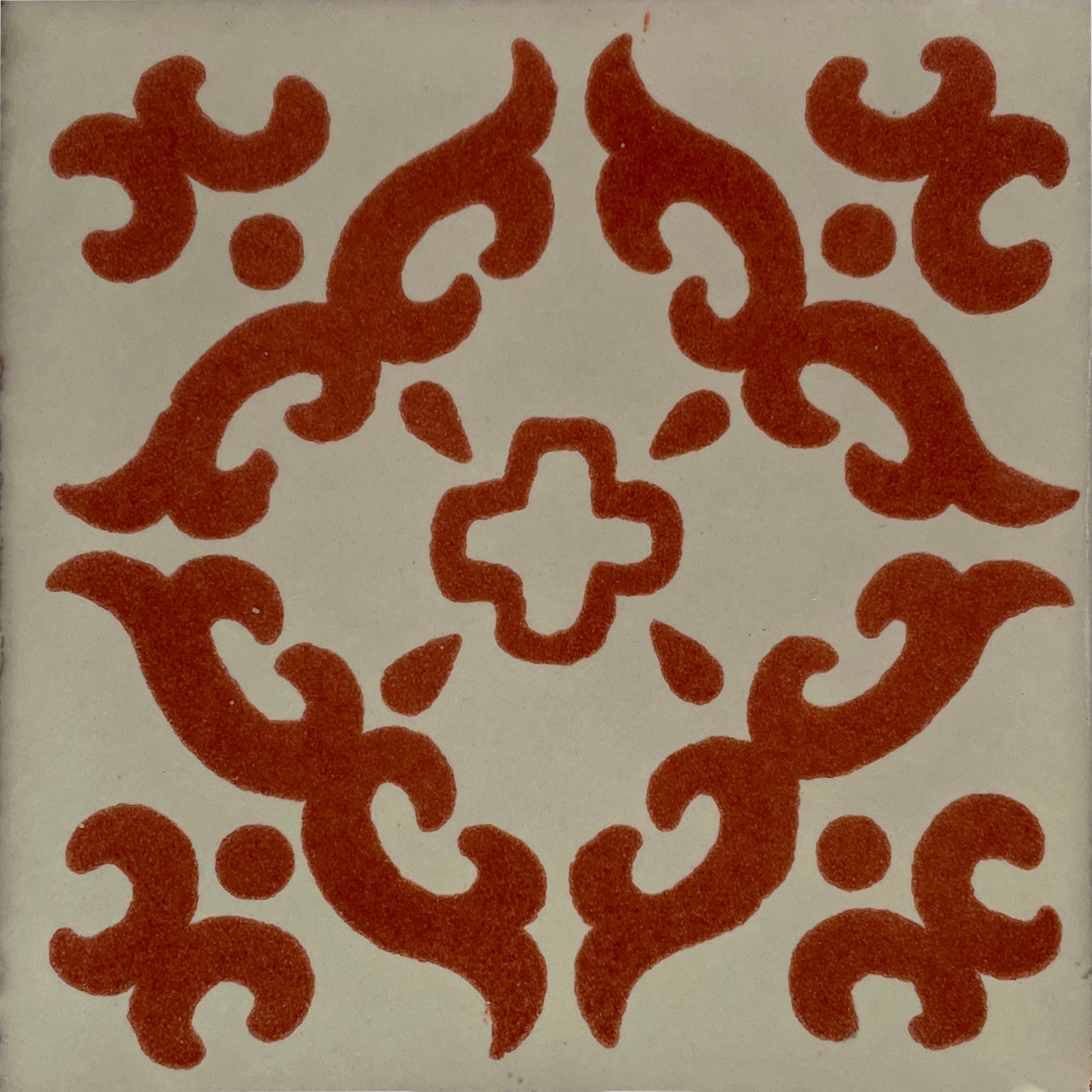 4.2×4.2 9 pcs Terracotta Barroco Mexican Clay Tile Handmade Talavera Backsplash