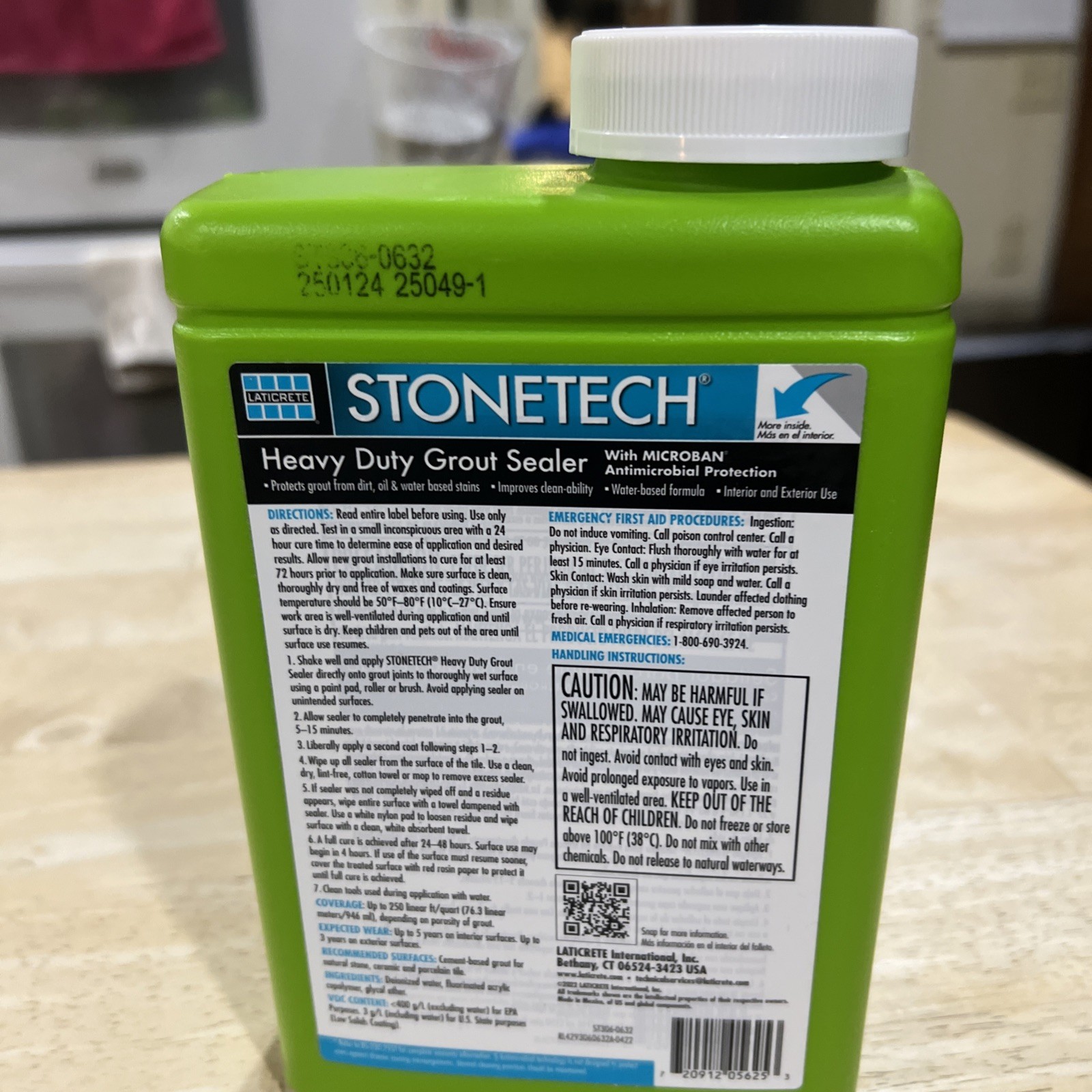 STONETECH Heavy Duty Grout Sealer 1 Quart New Never Opened Natural Look Sealer