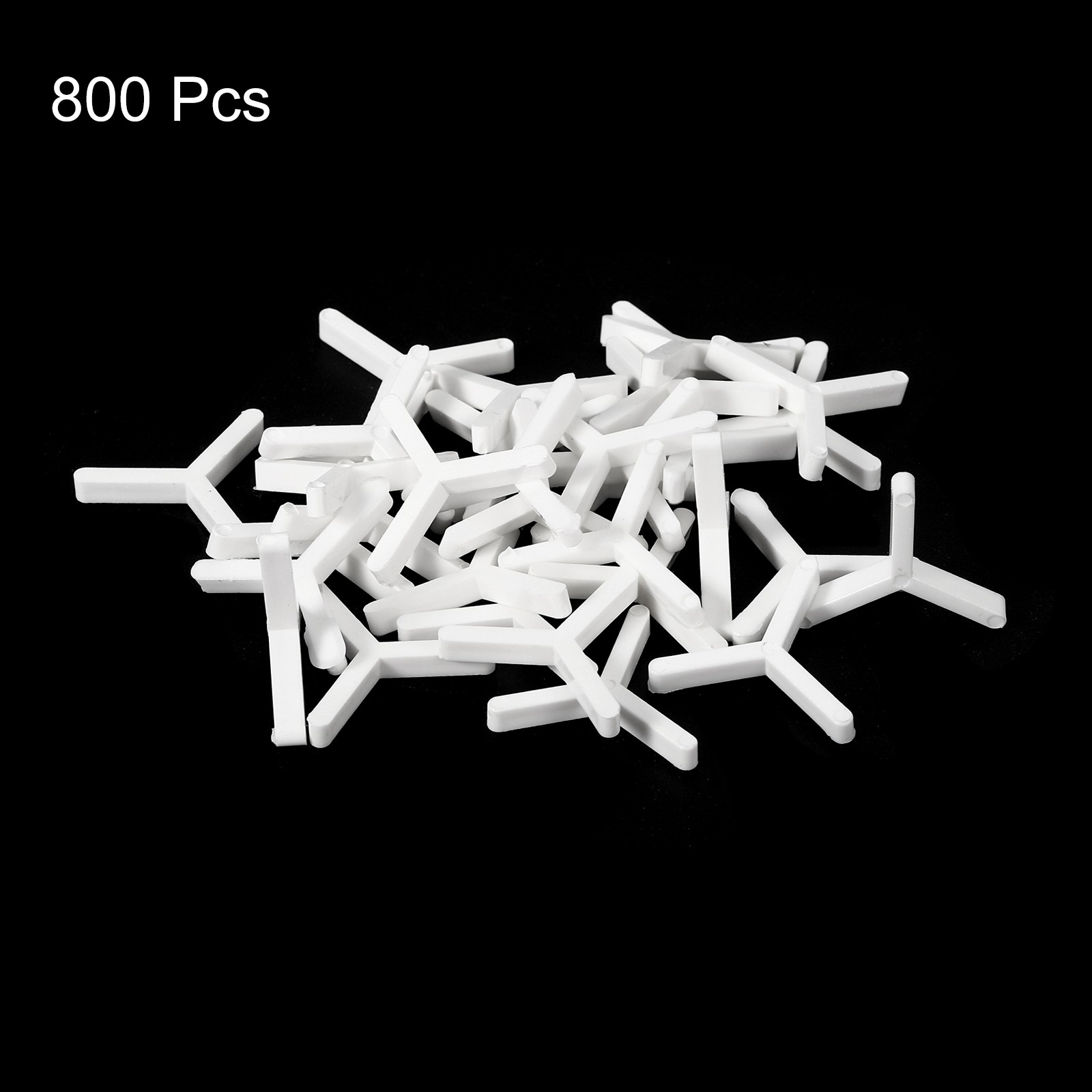 800Pcs Wall Floor Tile Plastic Y Type Spacers Tiling Tools 2mm 1/16″ White