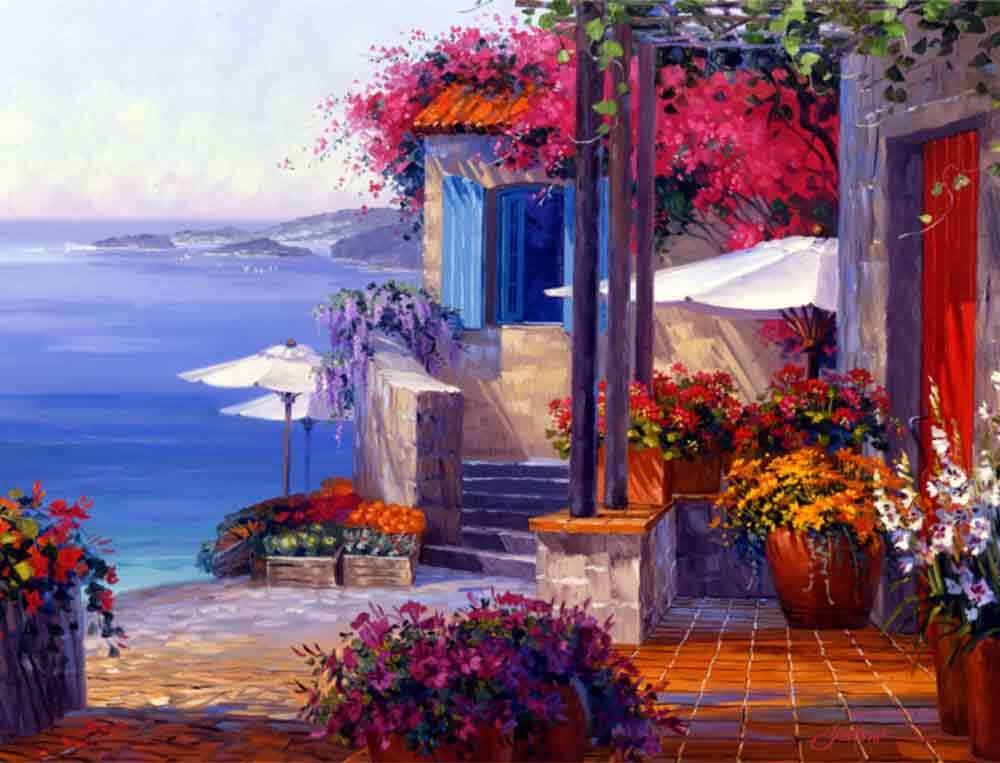 Mediterranean Accent & Decor Tile Mikki Senkarik Cote d’ Azur Art MSA006AT