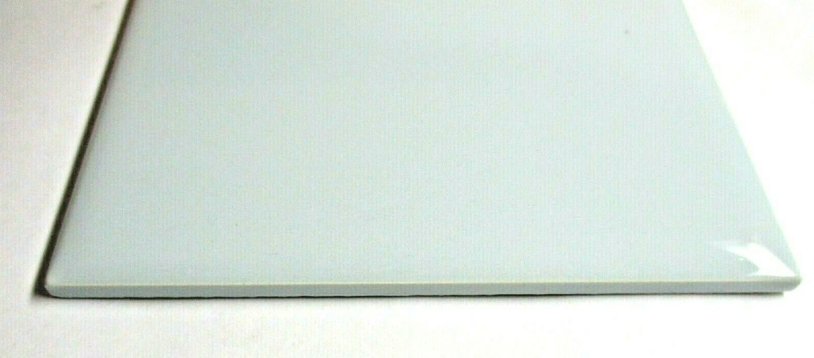 1 Wall Tile VB France 4-5/16″ Sq Pale Sky Blue Ceramic Field Corner Bullnose MCM