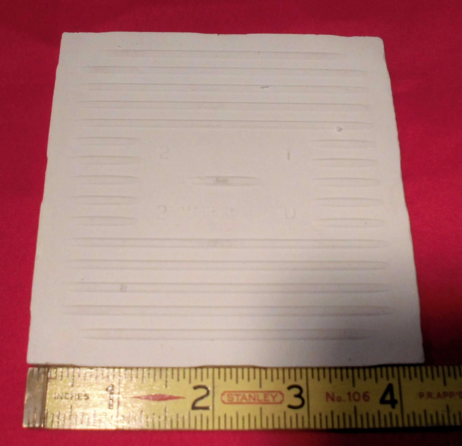 1 pc. White Speckled: 4-1/4″ Glossy Ceramic Tile by Monarch Co., salt & pepper