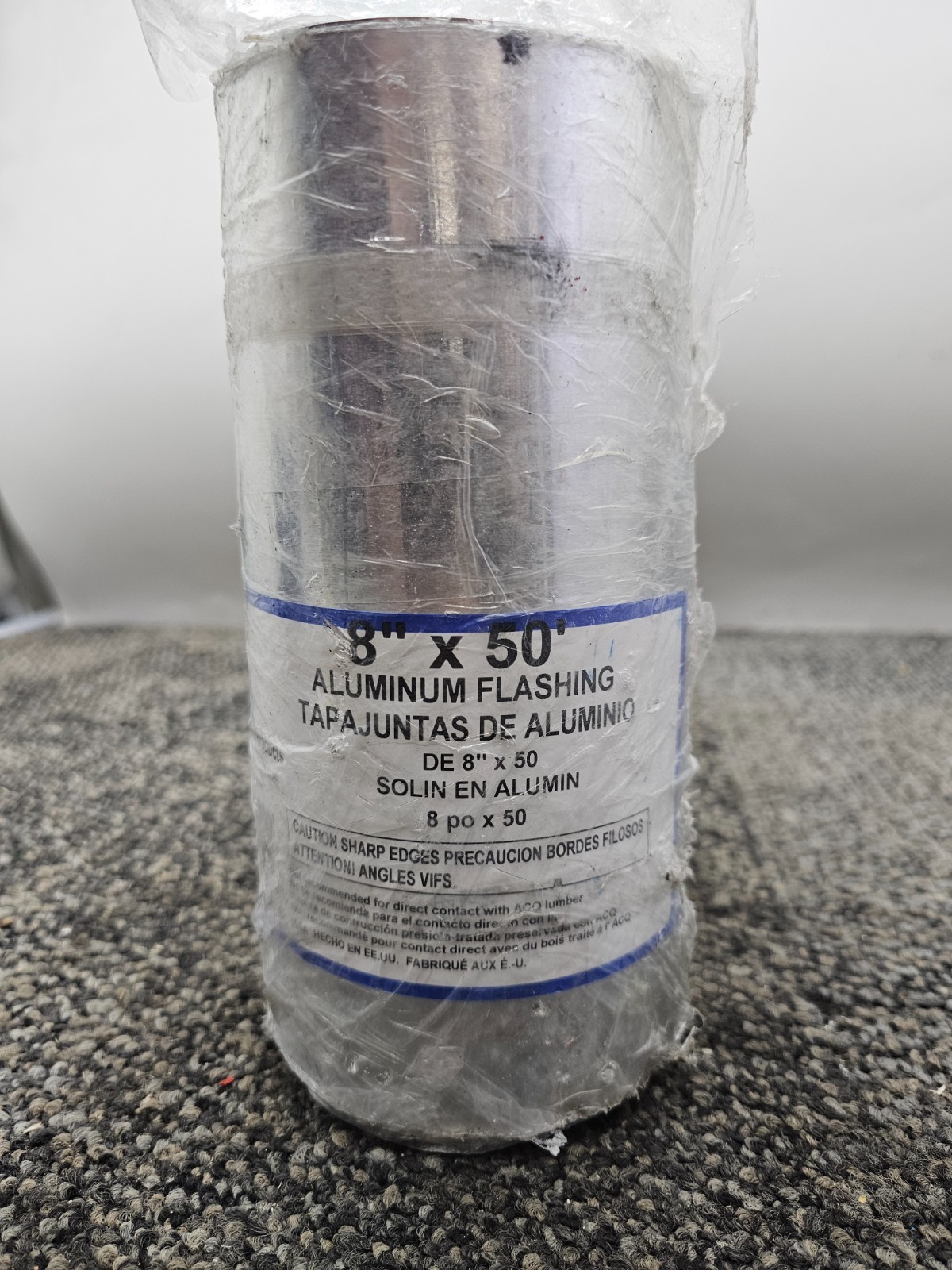 Amerimax 68008 8 inch x 50 ft. Aluminum Roll Valley Flashing Mill Finish