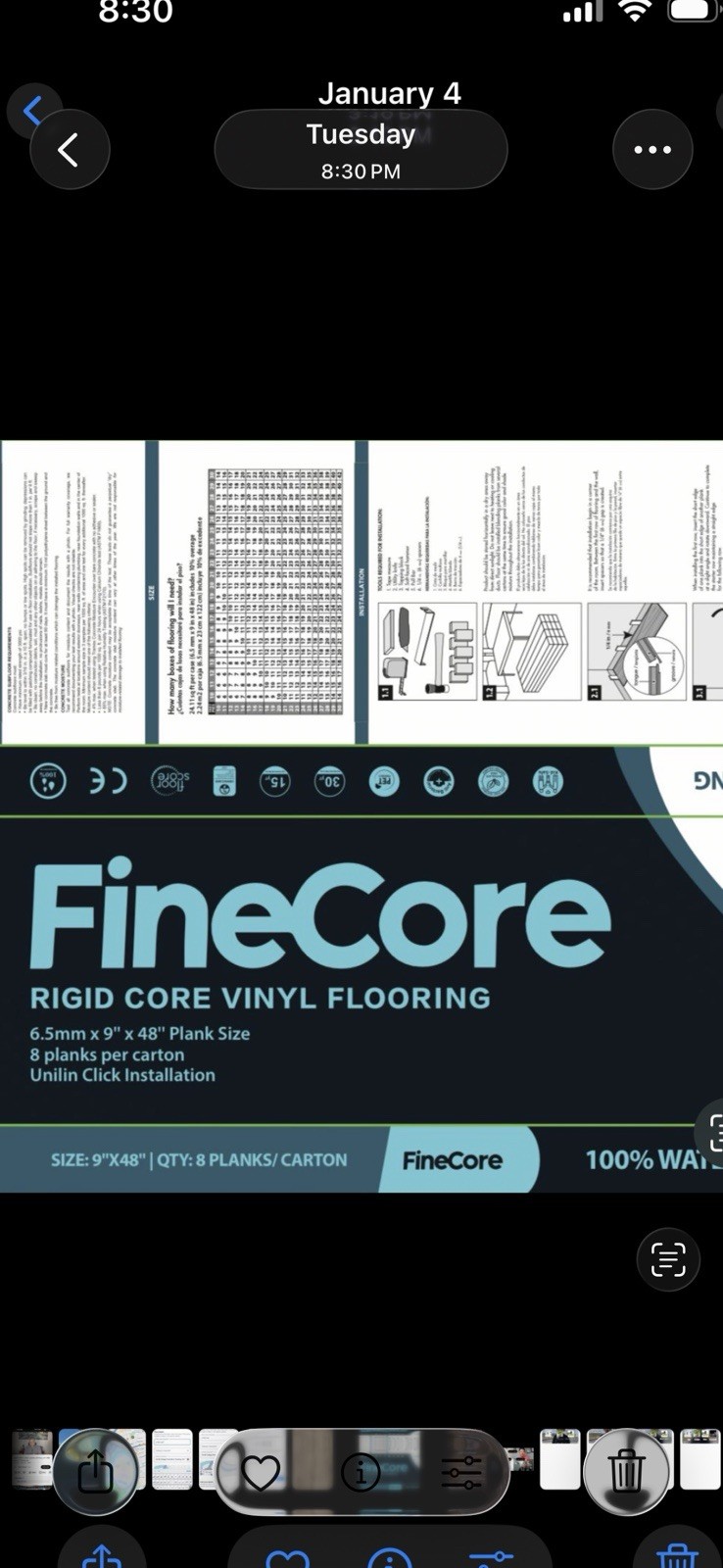 High-Quality Vinyl Flooring – 5.5mm & 6.5mm – Durable Waterproof for Home Decor