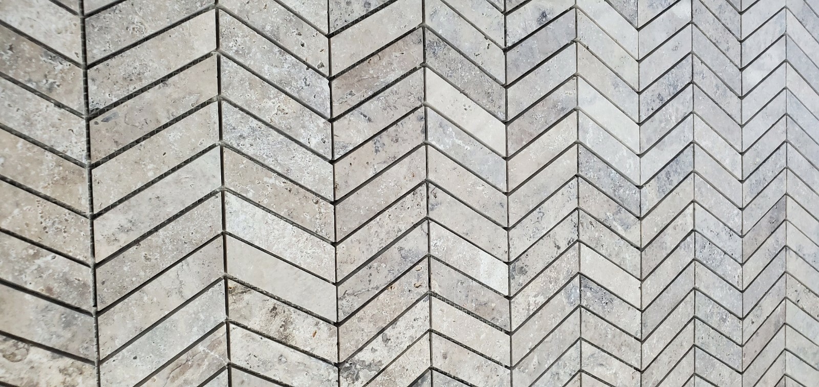 Chevron Latte Honed Travertine Mosaic Tile