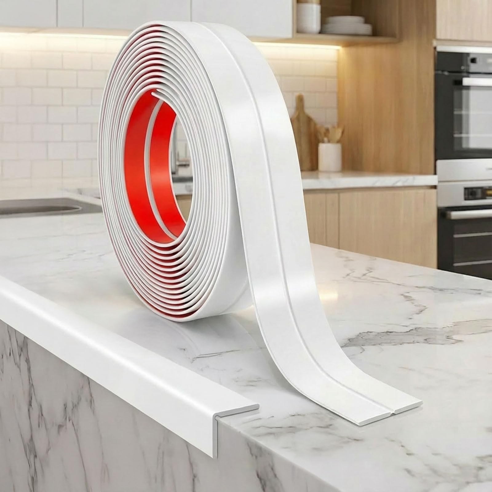 30FT Wall Corner Protector Moulding Trim, Flexible Wall Trim Peel and Stick T…