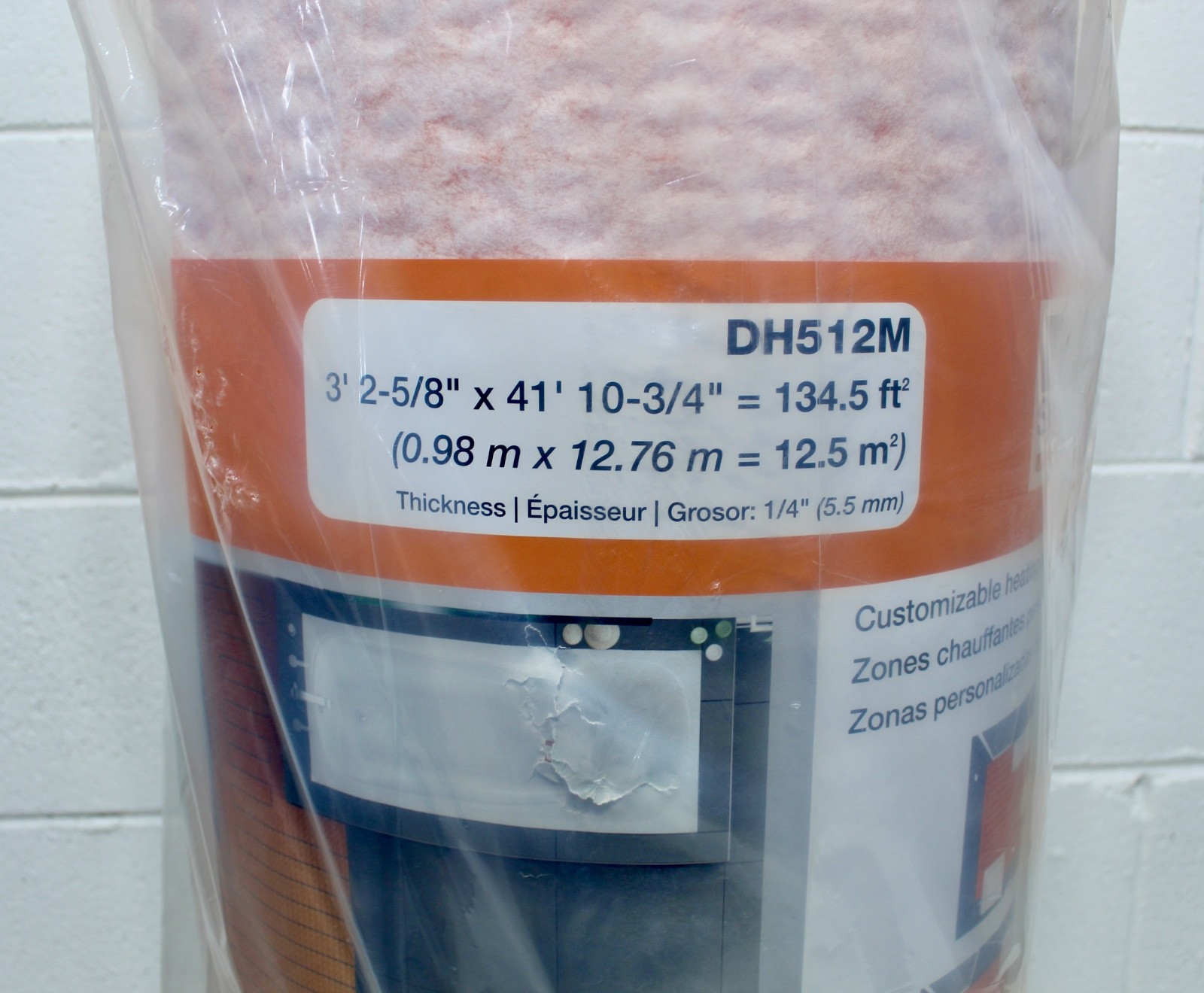Schluter DH512M DITRA Heat Uncoupling Membrane 134.5 Ft² Roll Floor Underlayment
