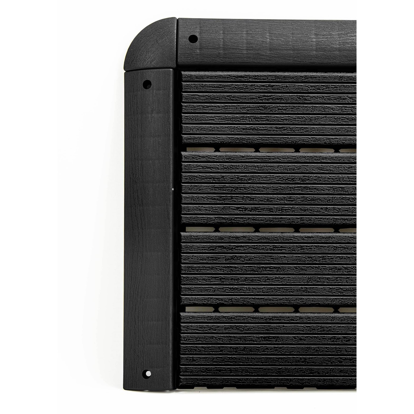 1.96×1.96 Inch Dark Grey Interlocking Deck Tiles Edge Strip FPD6186 4 PCS