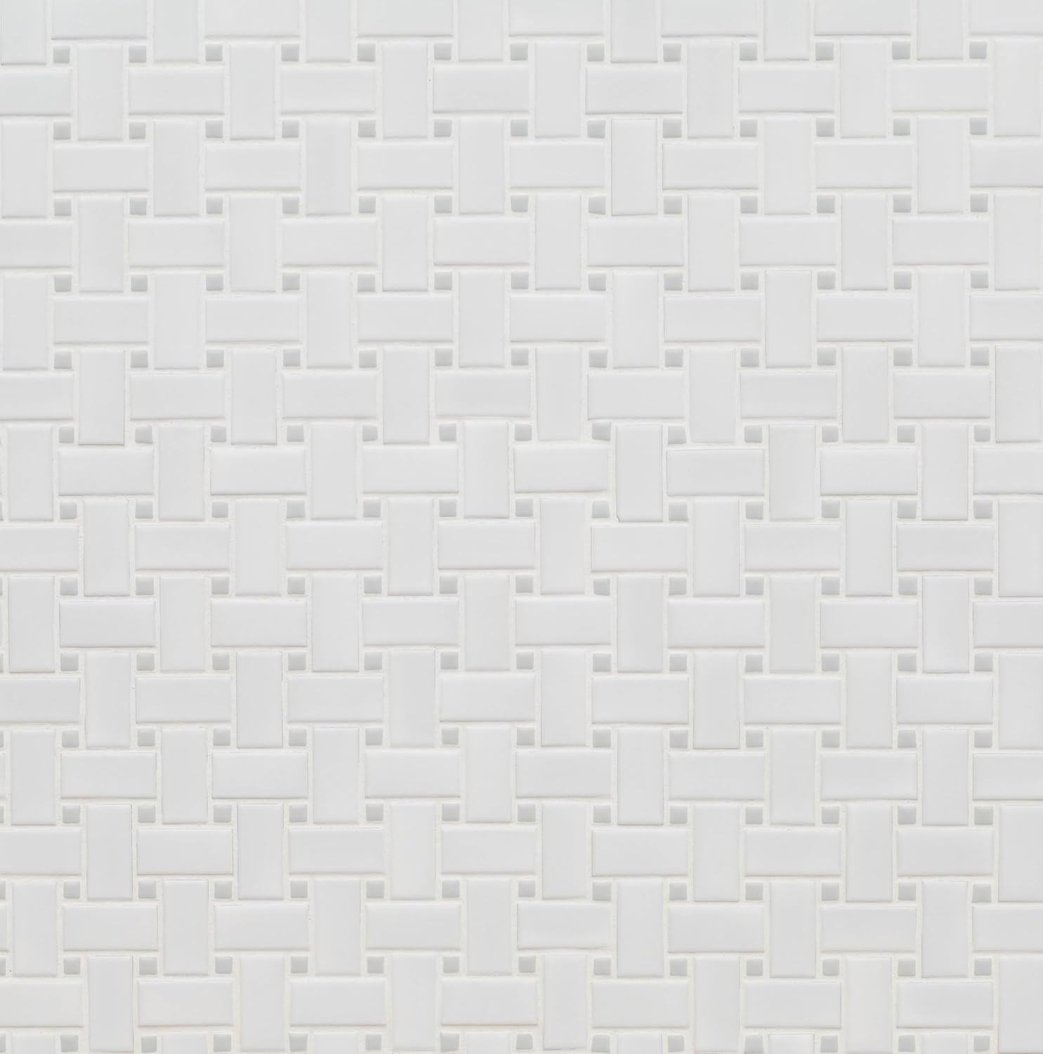Elegant Matte Basketweave Porcelain Tile 12×12 for Kitchen & Bath Backsplash