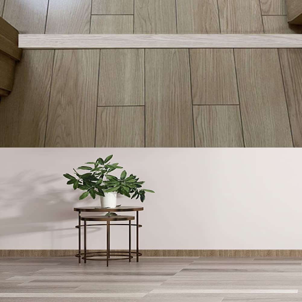 5CM/6.56FT Yellow Oak PVC Transition Strip – Easy Installation for Smooth Floors