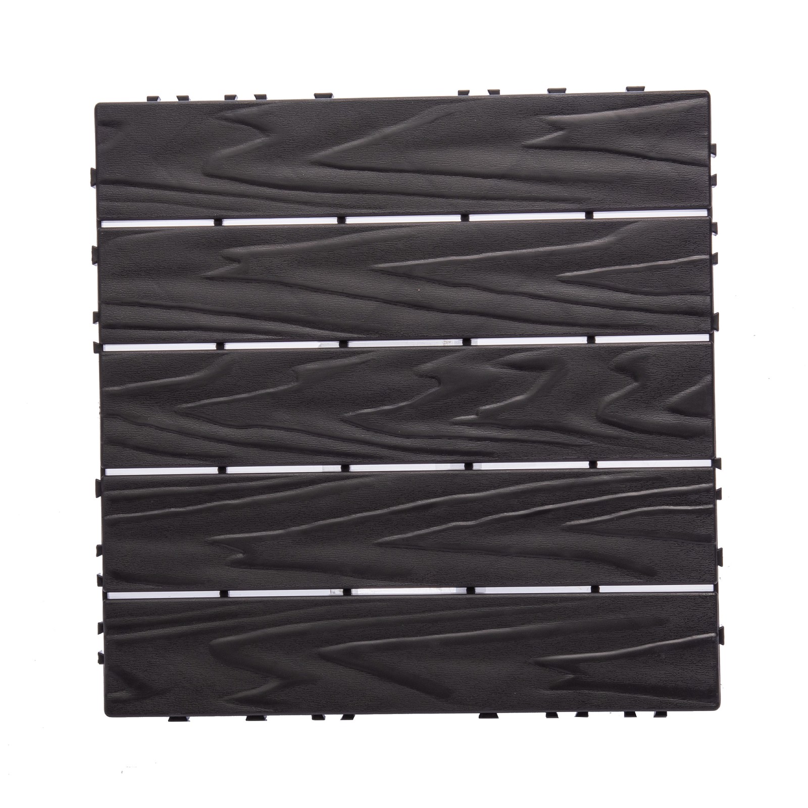 68-Pack 11.42″x11.42″ Plastic Interlocking Deck Tiles 61.60 Sq.Ft