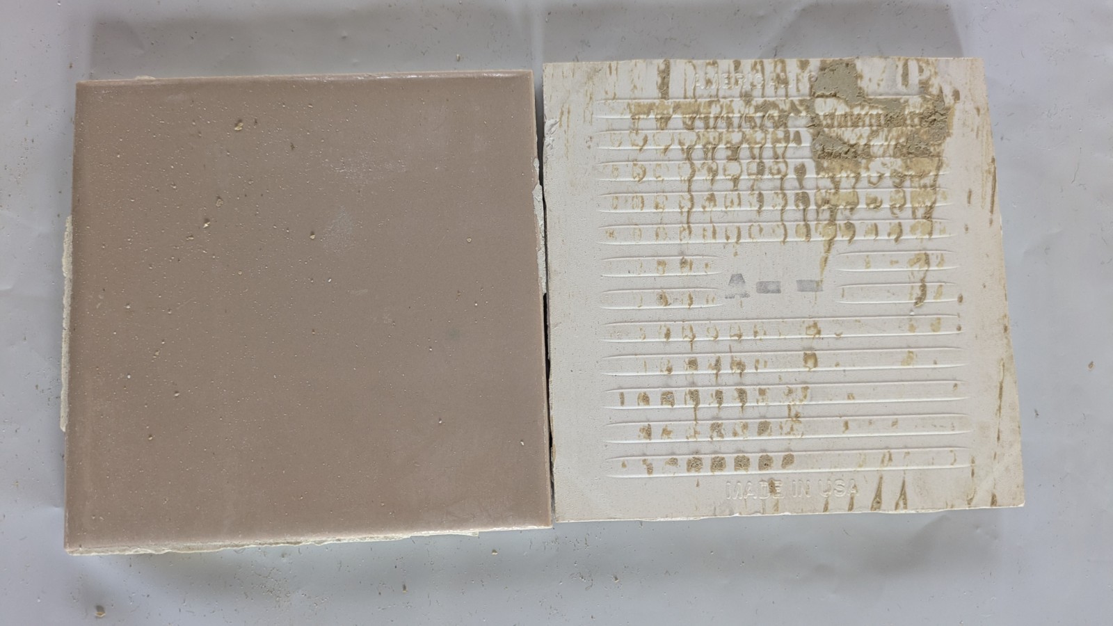 Vintage 4 1/4″ American Olean Tile Sandlewood / Suntan Light brown Reclaimed