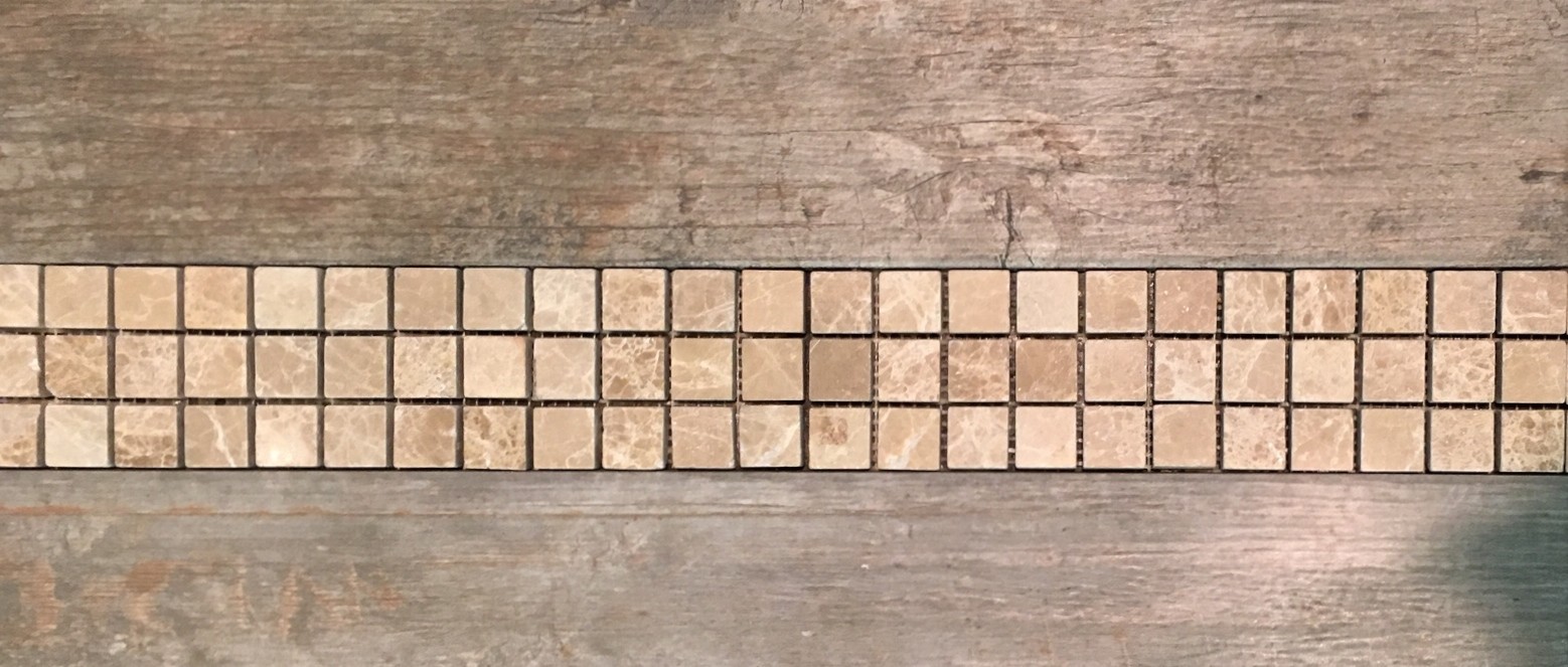 3″x12″ Emperador Light Marble Decorative Border Wall Floor Tile Bathroom