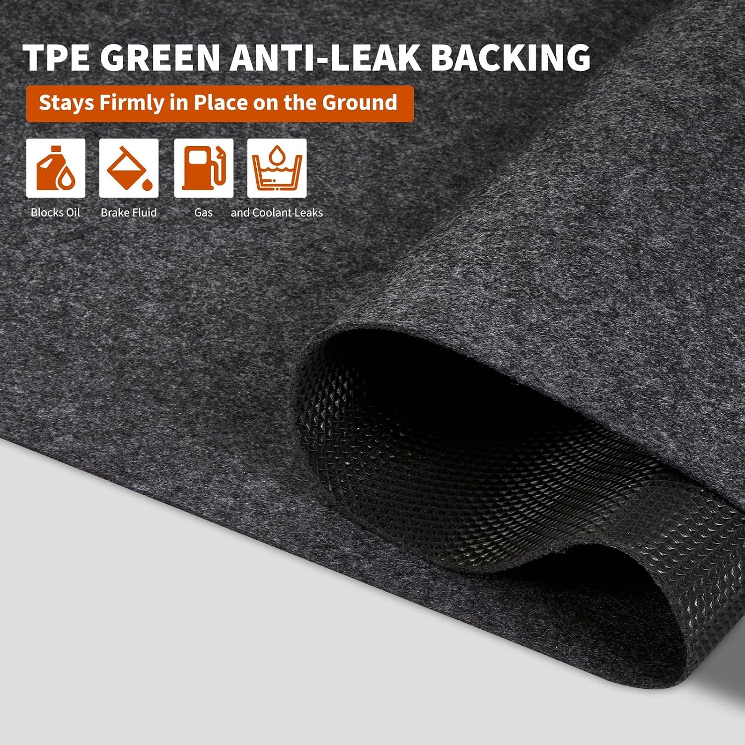 6.6×8.5/7.4×17/7.5×20′ Garage Floor Mat, 4mm Thickened Non-Slip Flooring Roll