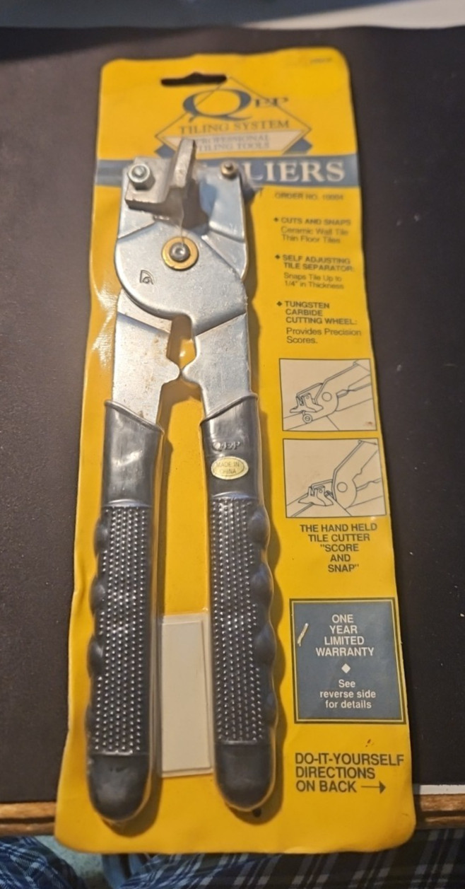 QEP 8″ Tile Pliers 10004 – BRAND NEW. Scores And Snaps Ceramic Tile NO RESERVE
