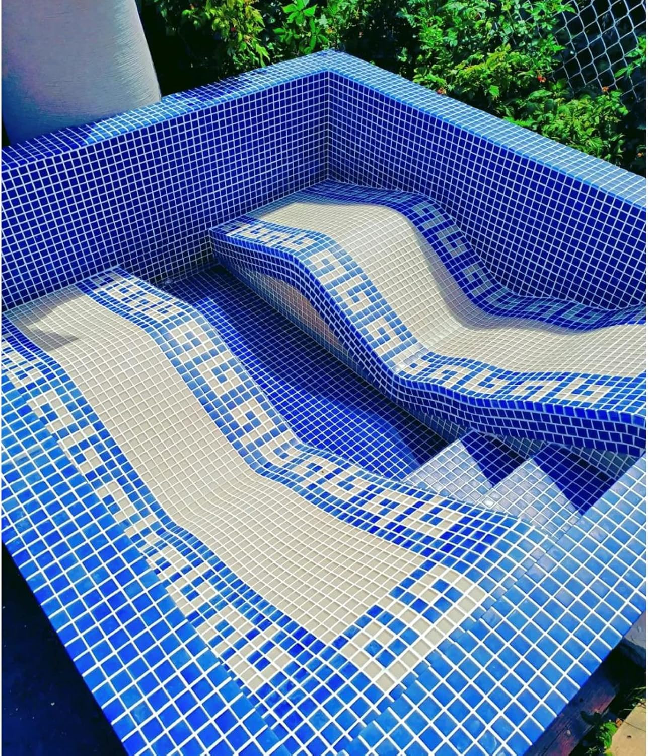 15mm Blue White Mini Ceramic Floor Tile Mosaic Tiles for Crafts, Colorful Cer…