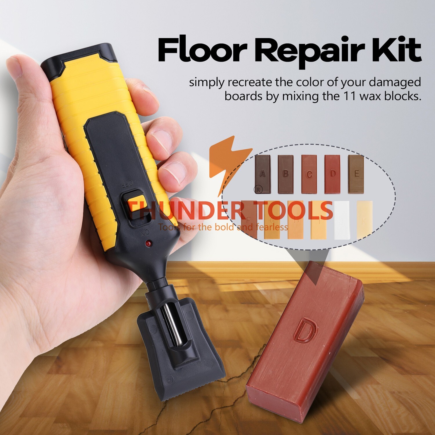 Laminate Floor Repair Kit Furniture Scratch Fix Wax System Mending Tools Set AU