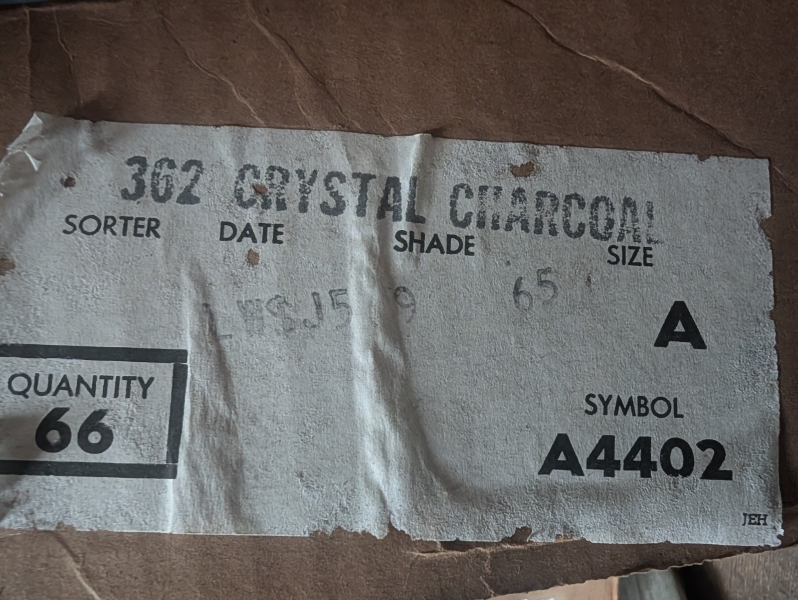 2 pcs American Olean Ceramic Tile Bullnose A4402 Crystalline Charcoal #362 USA