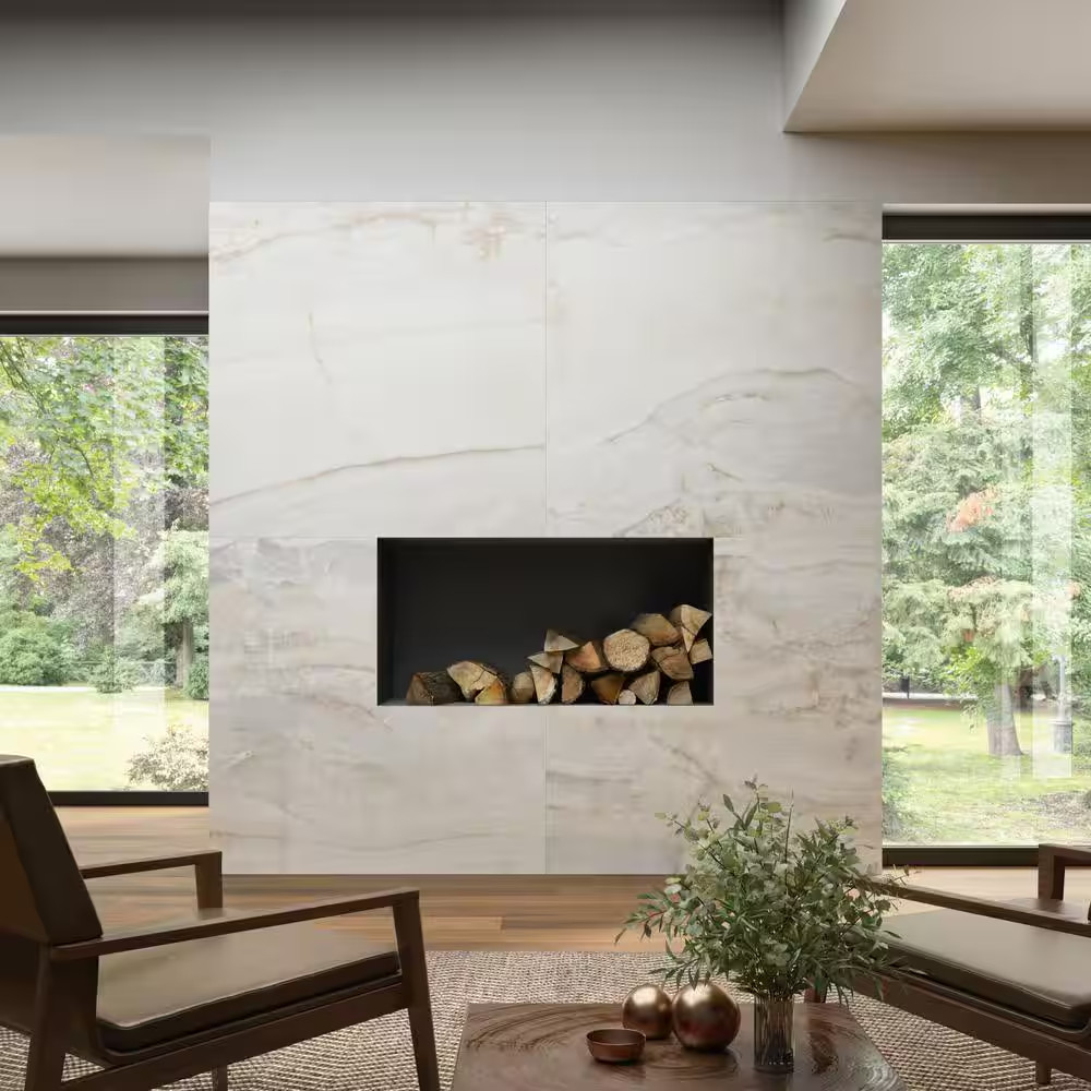 Magnifica Nineteen Forty Eight 48 In. X 48 In. Honed Wave Ice Porcelain Tile (31