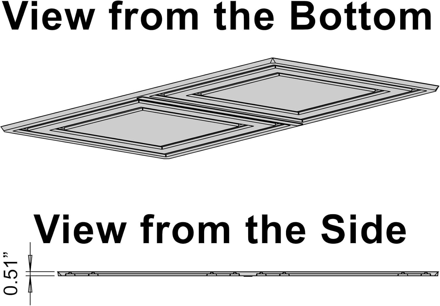 Stratford Ultra-Thin Ceiling Tiles – 12pc Pack