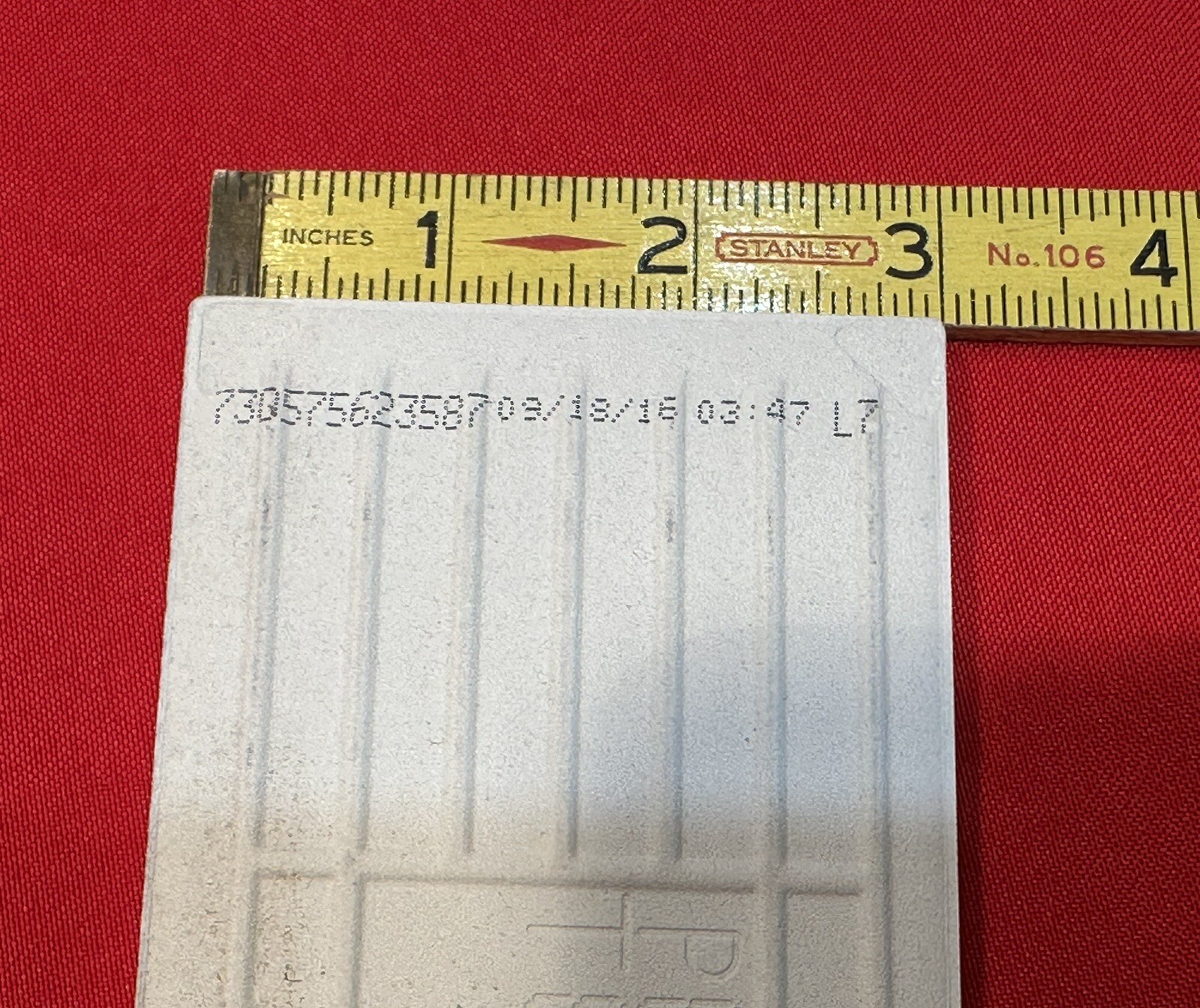 1 pc. Starting Line White: 3″ X 6″ Ceramic Tile by American Olean, #SL10, New