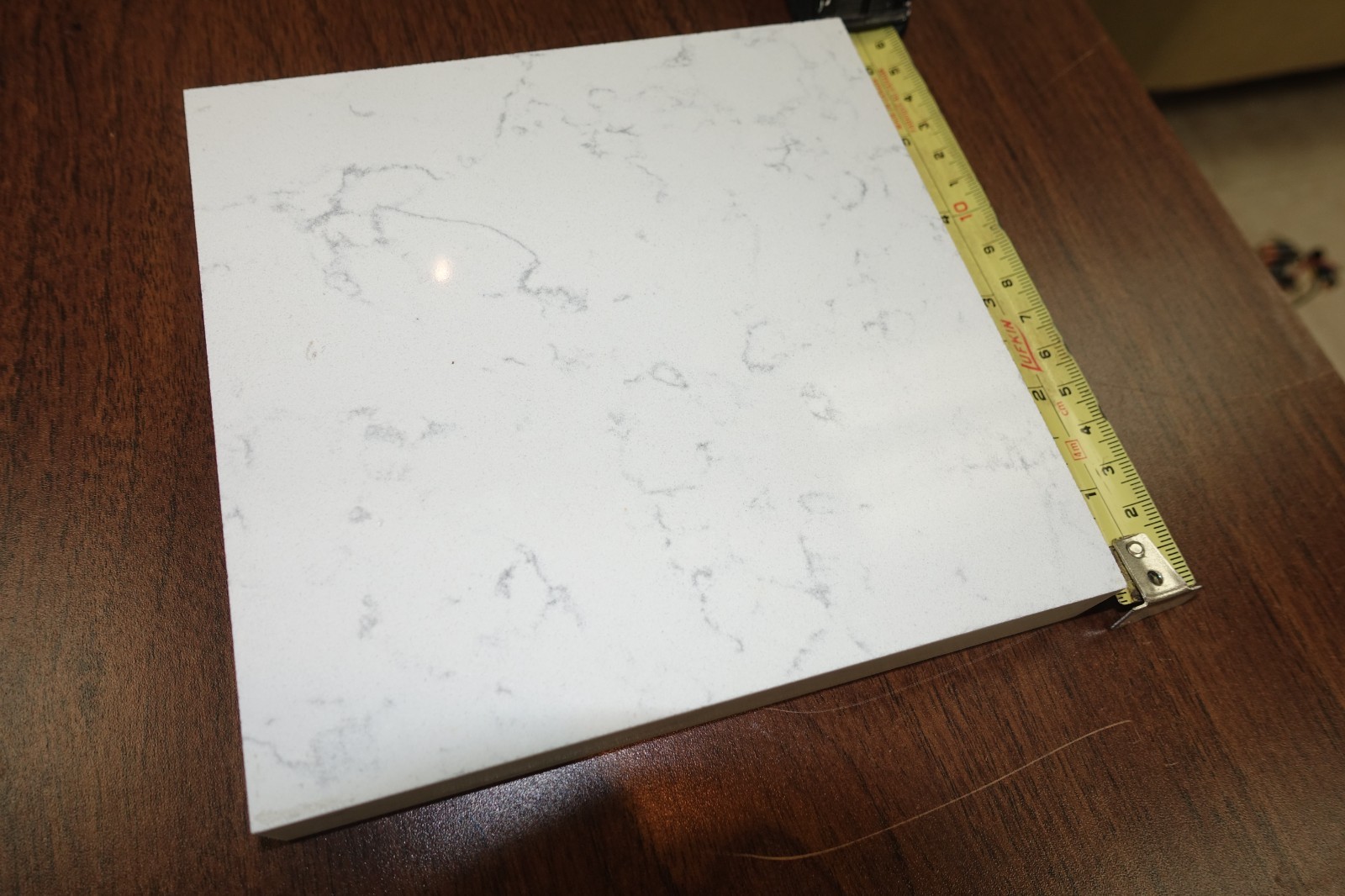 White 6″x6″x3/4″ Polish MARBLE TILE Backsplash Wall SAMPLE Bath Kitchen COASTERS