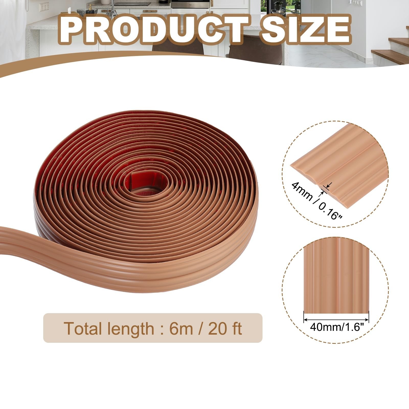 PATIKIL Wall Corner Protector 1.6 In X 20 Ft, Self Adhesive Wall Corner Guard