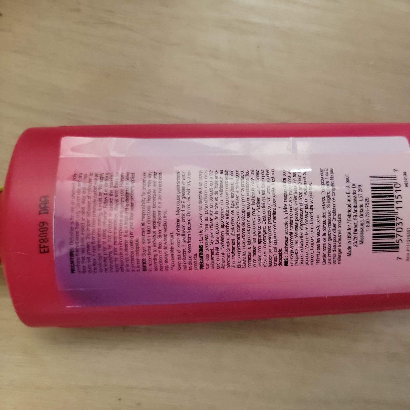 NWOT 3 ALLURA HARDWOOD FLOOR REFINISHER, 8 fl oz EACH