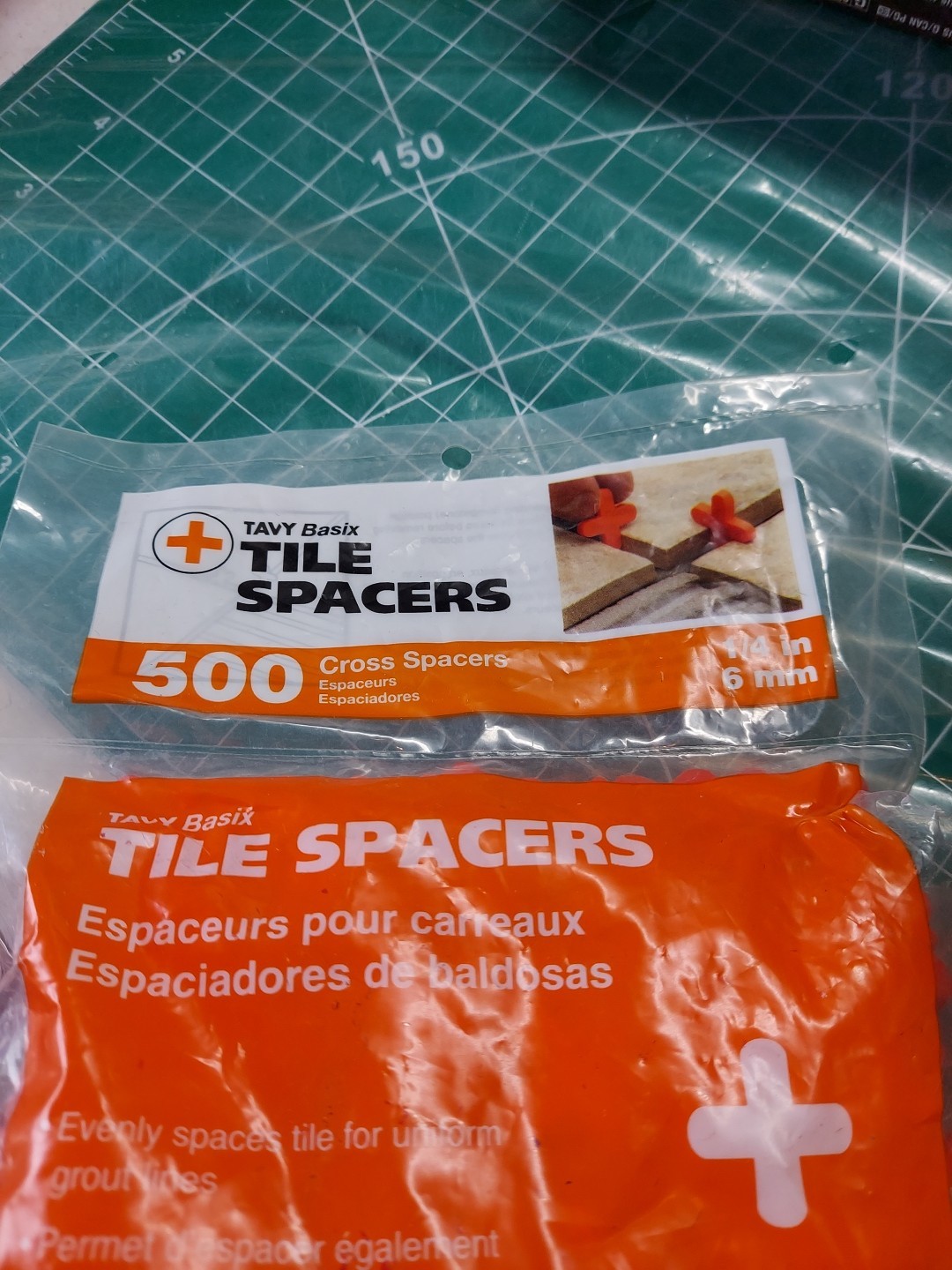Tavy Basix Cross Tile Spacers 1/4in 6mm 500pc Pack Brand New