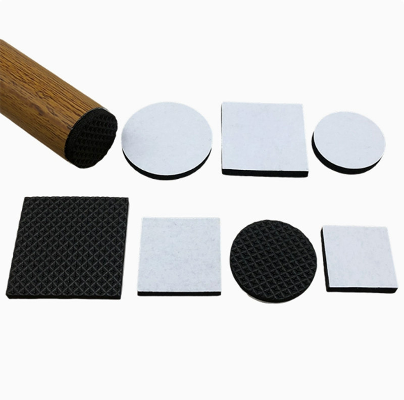 Black Foam Rubber Furniture Pads Self Adhesive Sticky Feet Back Floor Protector