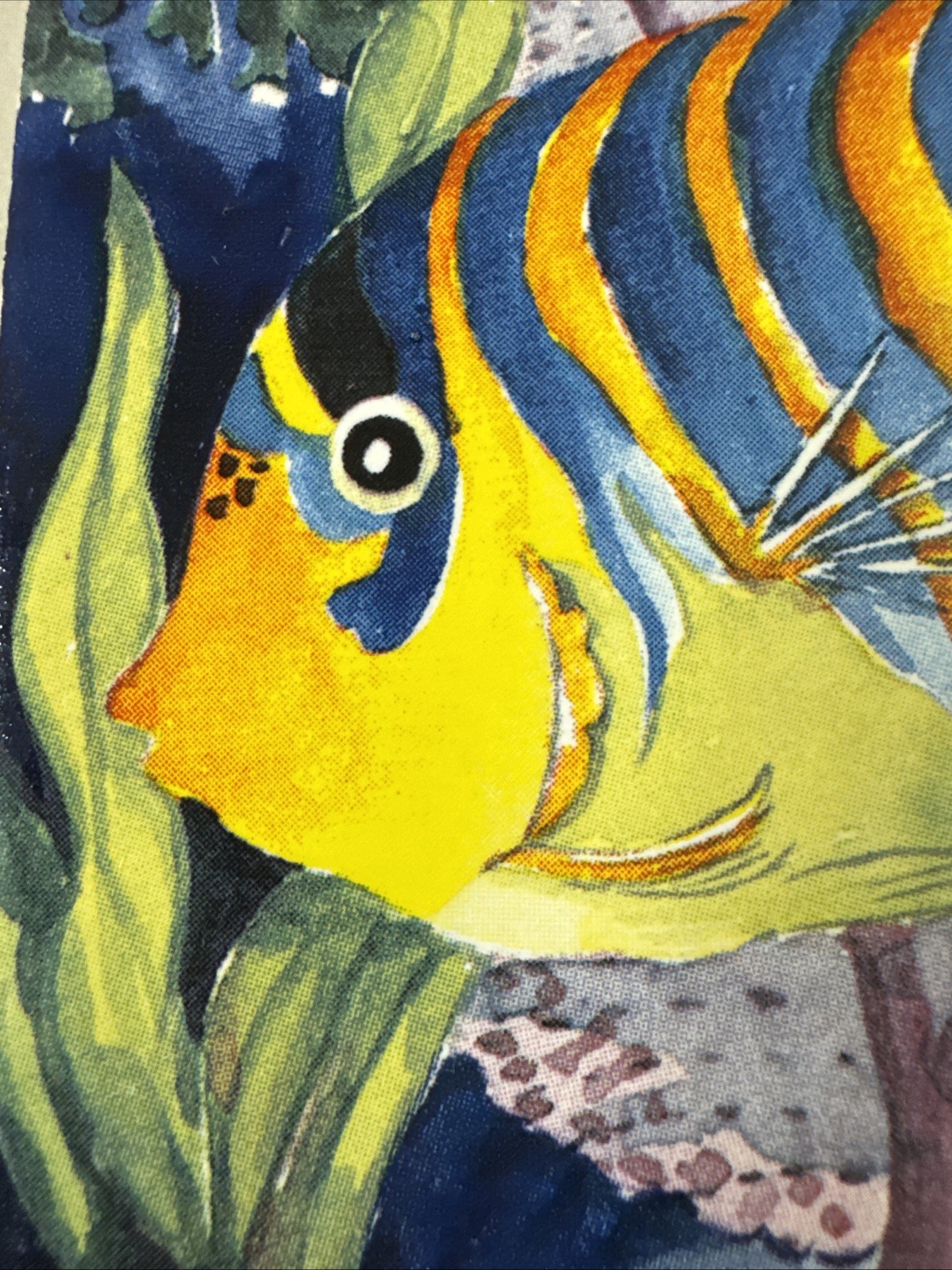 Jeffrey Court Fish N Coral Decorative Ceramic Tile Tropical Reef Coastal Art