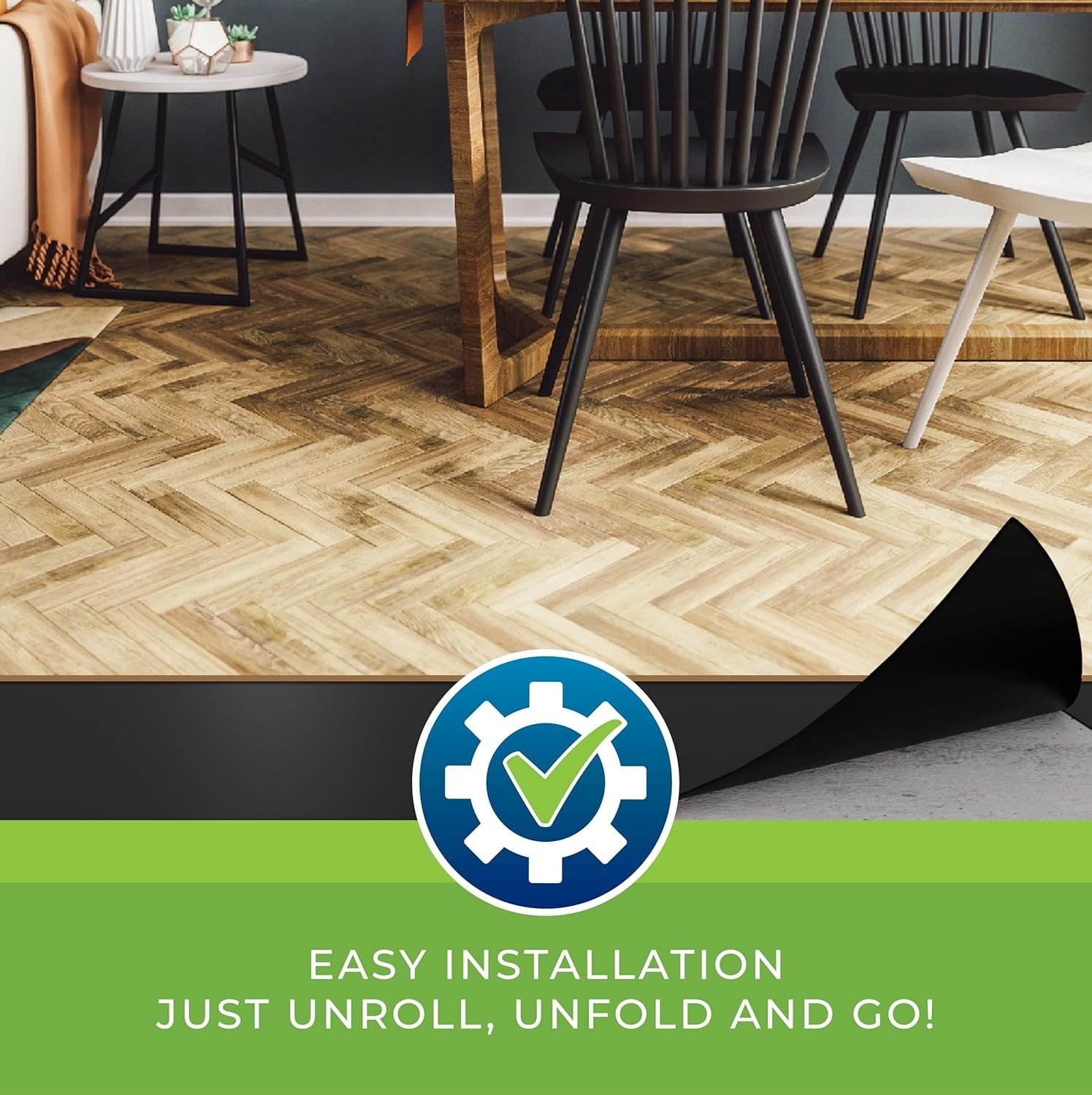 100 Sq Ft Moisture Barrier Underlayment – 6 Mil Thick Polyethylene Film