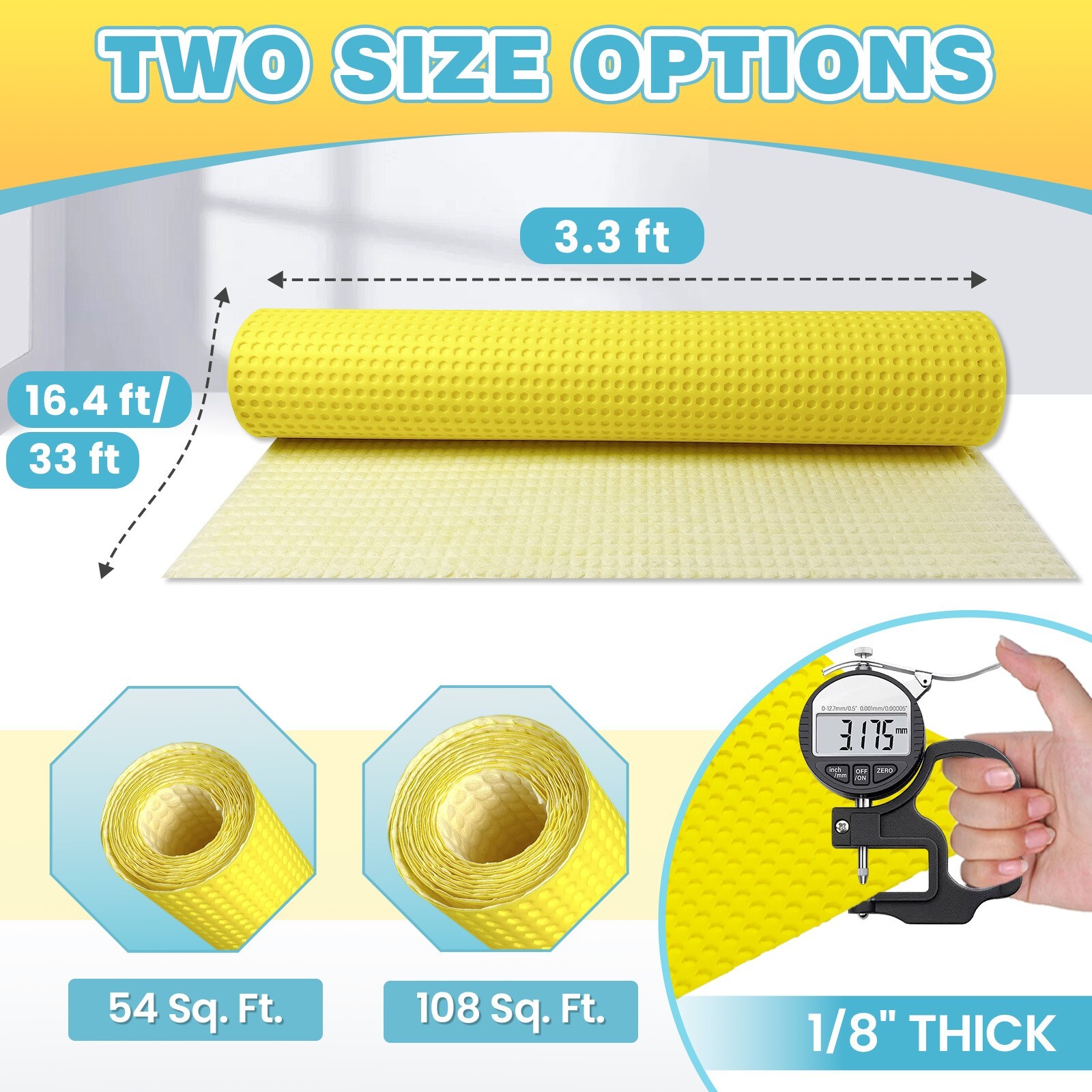 1/8″ Uncoupling Membrane – Waterproof Tile Underlayment–30% Off – Limited!