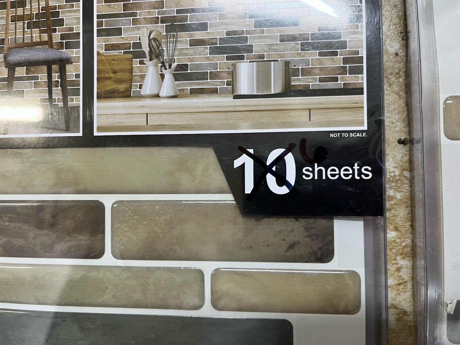 Room Decor Vinyl 3D Wall Tile Stickers LAK1273us Self-Adhesive Decorative 16 pcs