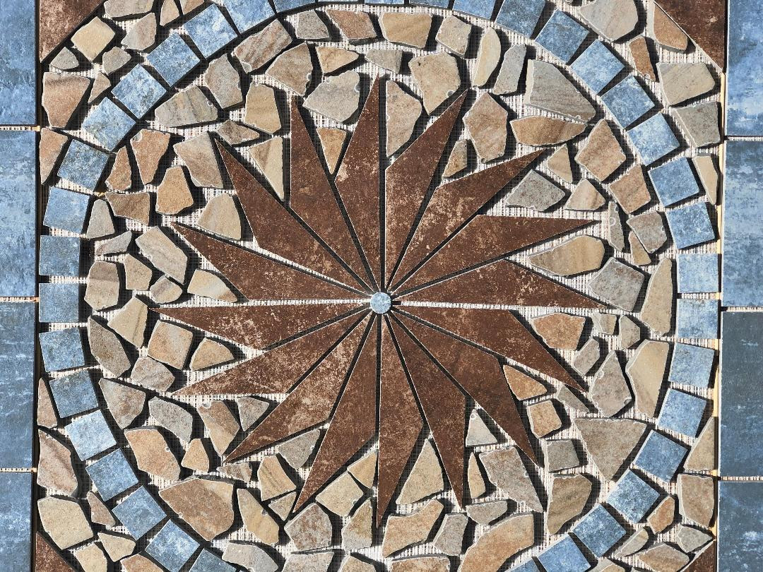 36″ x 36″ Tile Medallion – Happy Floors French Quarter tile series