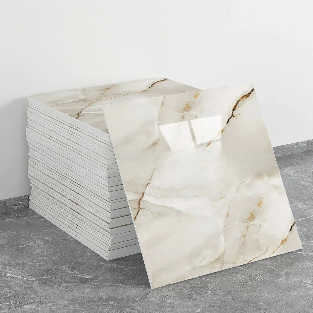 40Pcs Peel and Stick Marble Floor Wall Panels PVC Tiles Sticker Imitation Marble