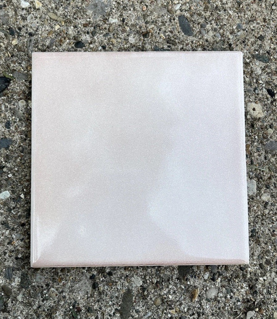 Shell Pink Sage Tile 4 3/8 Florida Tile Mid Century Modern 4×4 Light Pink FT