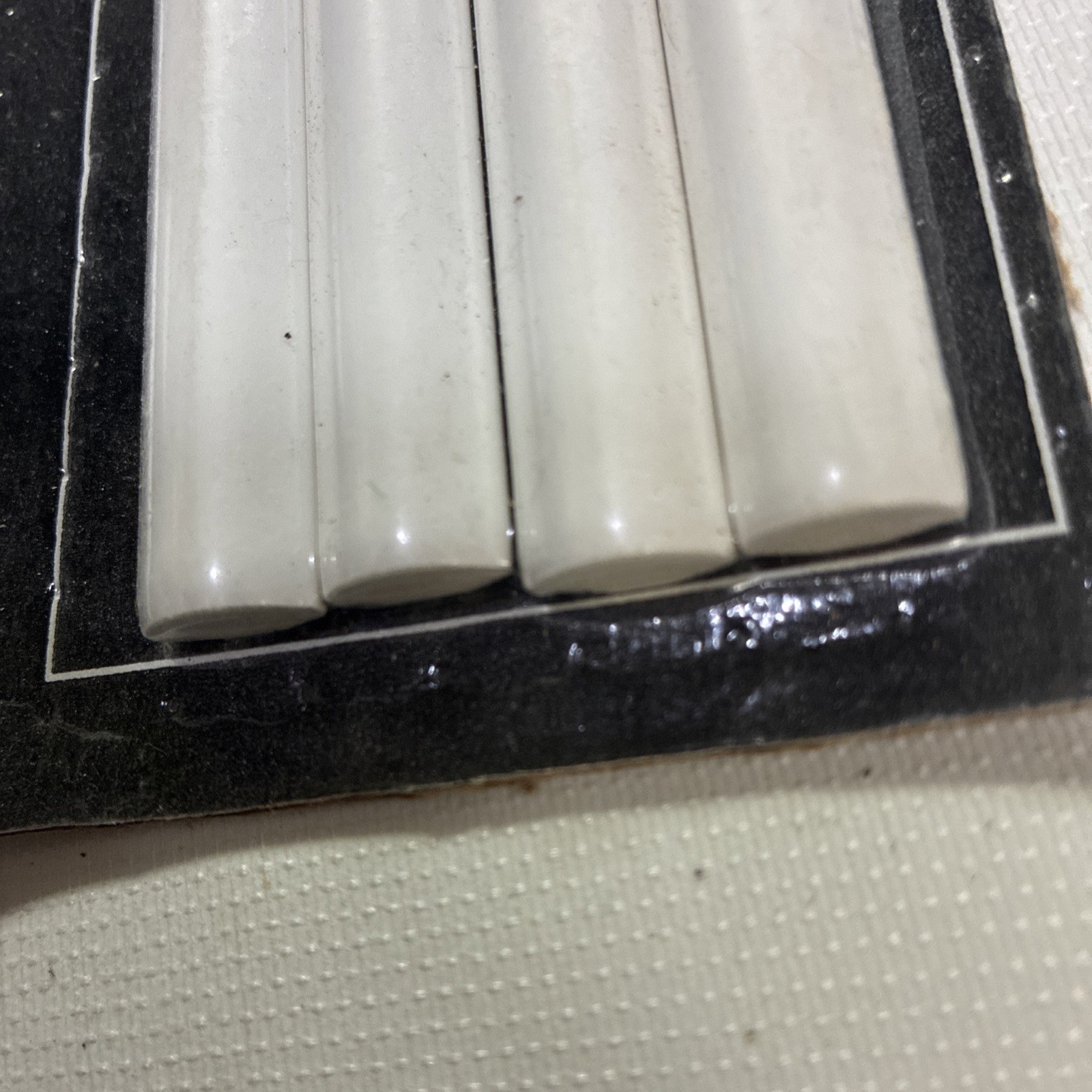Mohawk Matte White 1/2 In. X 12 In Jolly. Ceramic Wall Jolly Trim Tile NEW