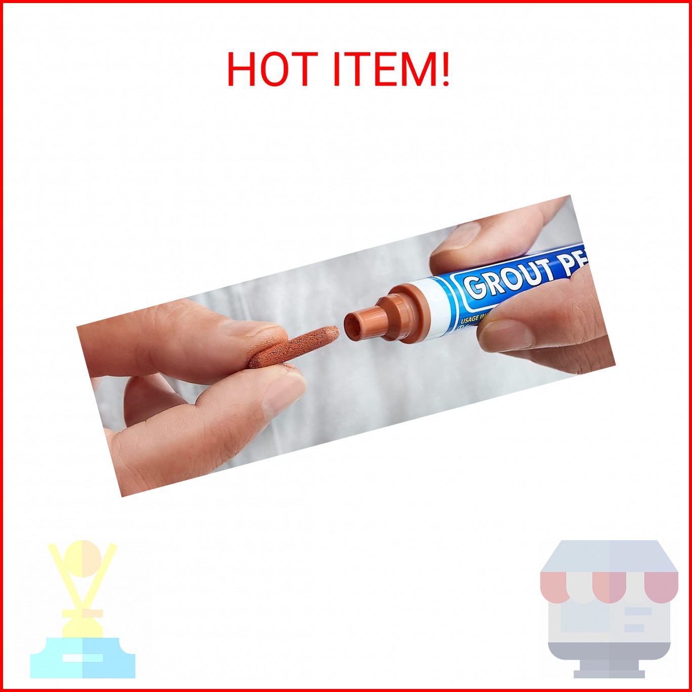 Grout Pen White Tile Grout Paint Marker Replacement Tips: 5 Pack of Narrow 5mm –