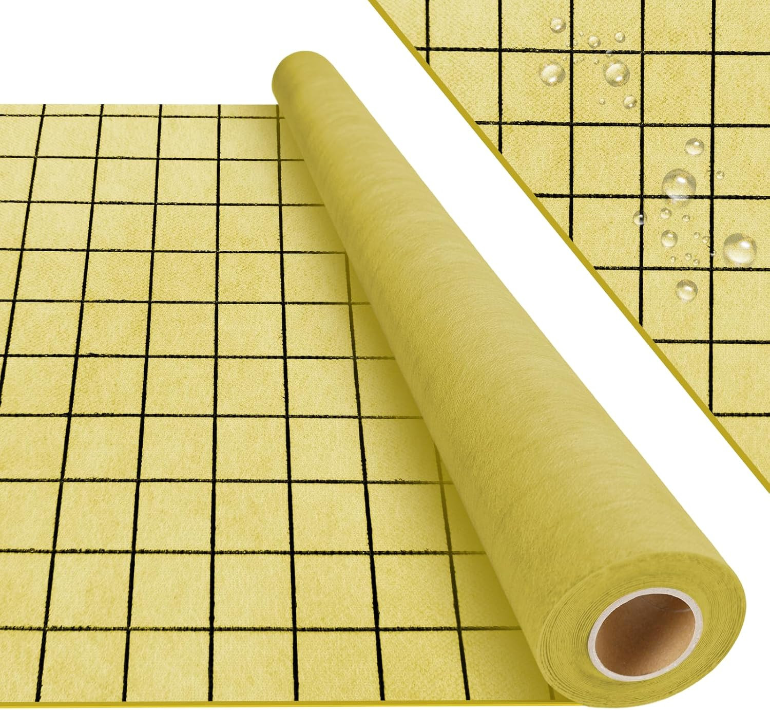 MAXKSOKO 108 Sq Ft Waterproofing Membrane Roll with Grid Lines for Easy Cutting,