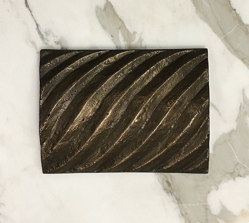 6×8 Roman Column Bronze Metal Resin Tile Insert Art Craft Decor Backsplash