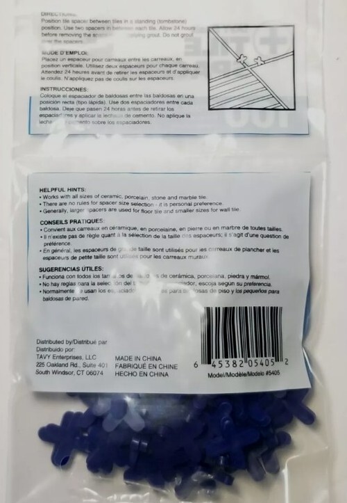 Tavy Basix Cross Tile Spacers 3/16in 5mm 200pc 2 Pack Brand New (2x 100pcs)