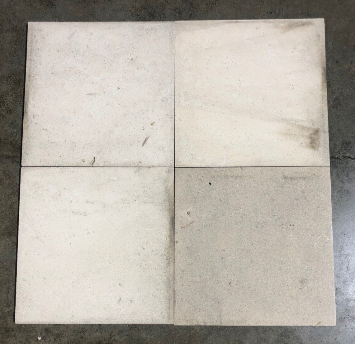 12×12 Tile Tan Limestone Floor Backsplash Remodel Kitchen BOX OF 5 Tiles T-58