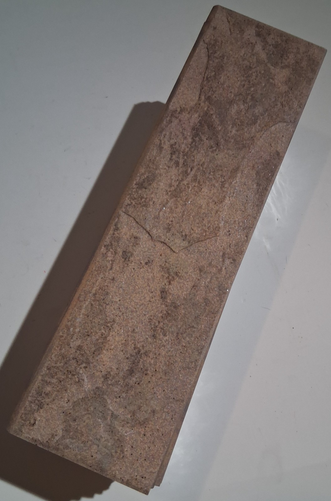 12pc Ceramic Red Rust Limestone Floor and Wall Tile Bullnose Trim 11.75″ x 3.25″