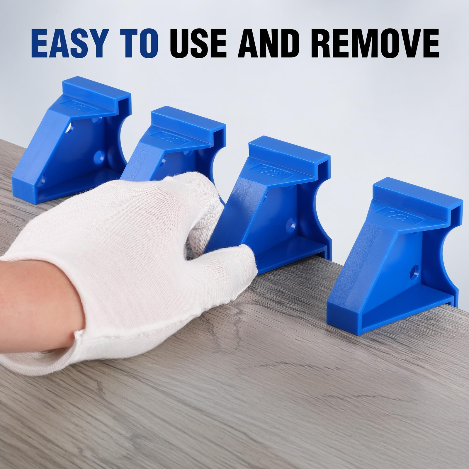 Workpro 40-Pack Floor Spacers 2 In 1 Laminate Flooring Spacers 1/2 1/4 Gaps
