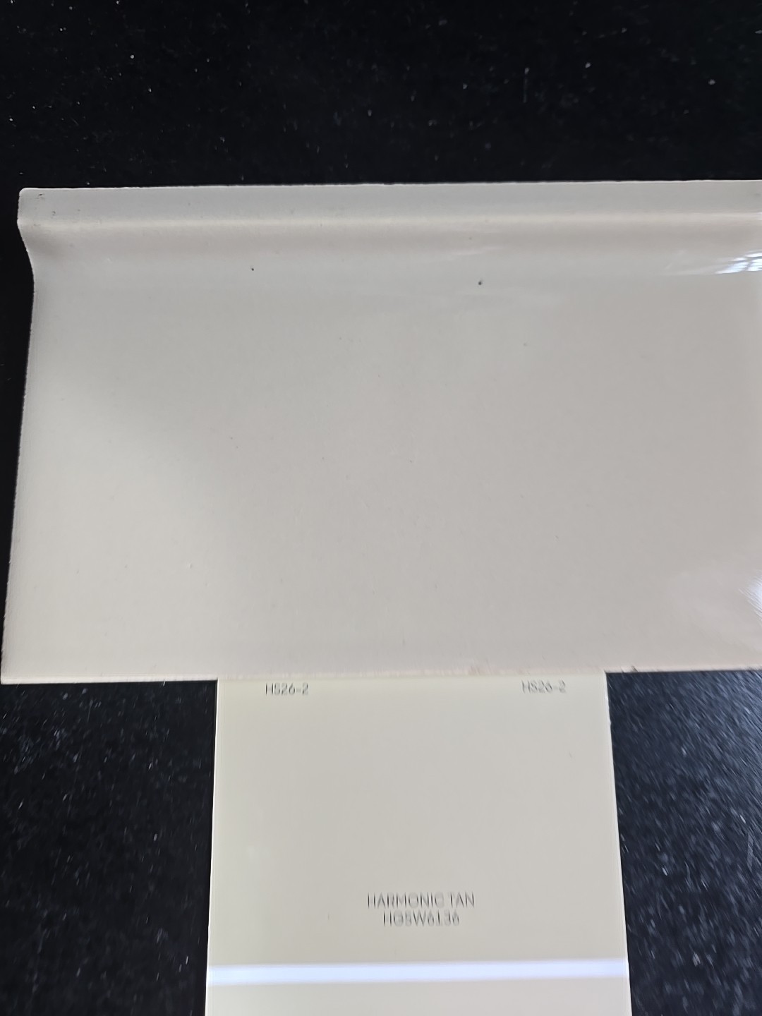 Vintage Cove Base Tannish Green Tile NOS S 6 1/8″ X 3 7/8″